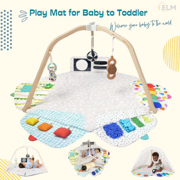 Stage-Based Developmental Baby Activity Gym & Play Mat for Baby to Toddler