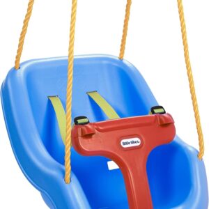 Elmmart Little Tikes Snug 'n Secure Blue Swing with Adjustable Straps