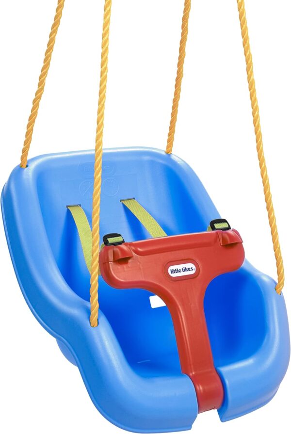 Elmmart Little Tikes Snug 'n Secure Blue Swing with Adjustable Straps