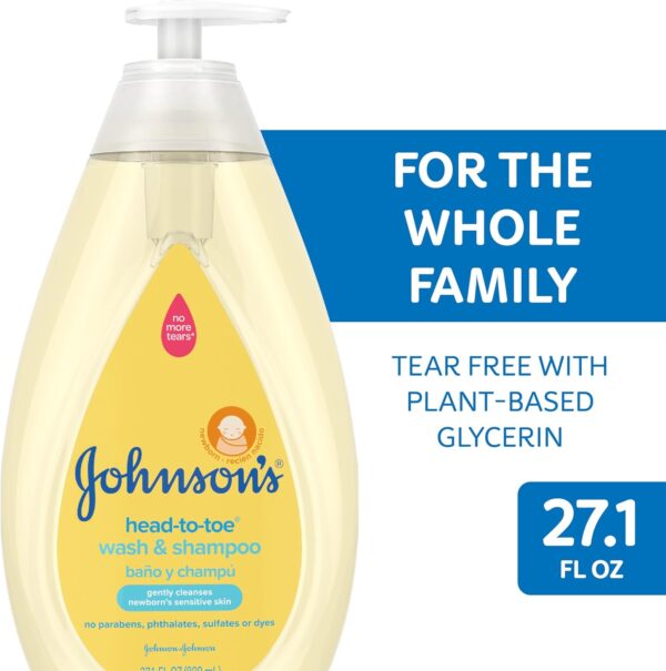 Elmmart Johnson's Head-to-Toe Gentle Tear-Free Baby & Newborn Wash & Shampoo