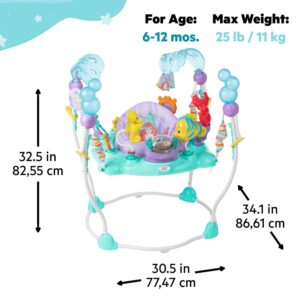 elm mart Bright Starts Disney The Little Mermaid Sea of Activities Baby Jumper with Interactive Toys