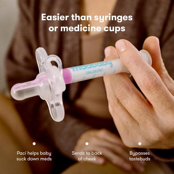 Elm mart Frida Baby Medicine Pacifier, Medi Frida Baby Medicine Syringe & Accu-Dose Pacifier, Baby Medicine Dispenser for Mess & Fuss Free Use