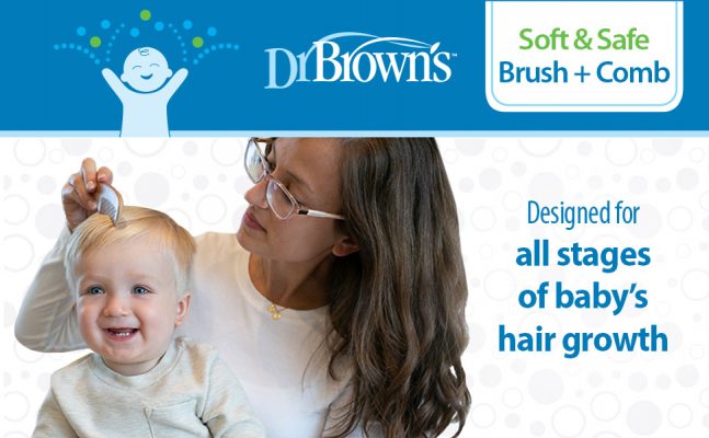 Elm mart Dr. Brown's Soft and Safe Baby Brush & Comb