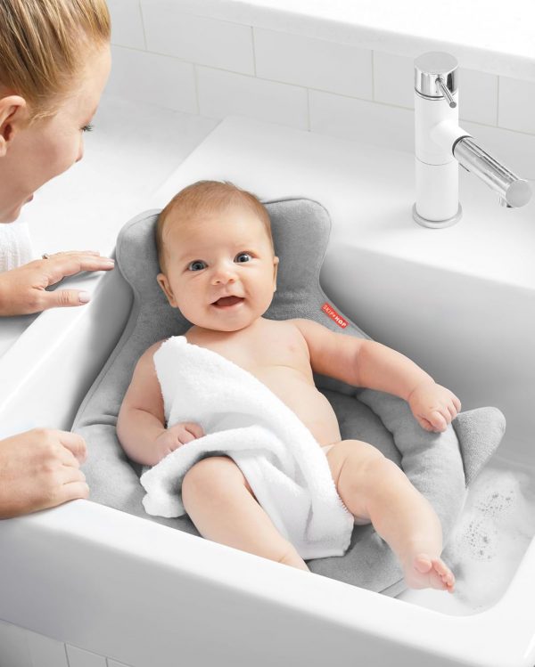 Elm mart Skip Hop Soft Sink Baby Bath Tub, Moby, Grey