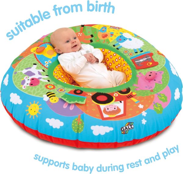 Elm mart Galt Toys, Playnest - Farm, Baby Activity Center & Floor Seat, Ages 0 Months Plus