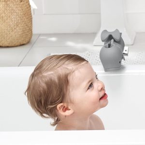 Elm mart Skip Hop Baby Bath Spout Cover, Universal Fit, Moby, Grey