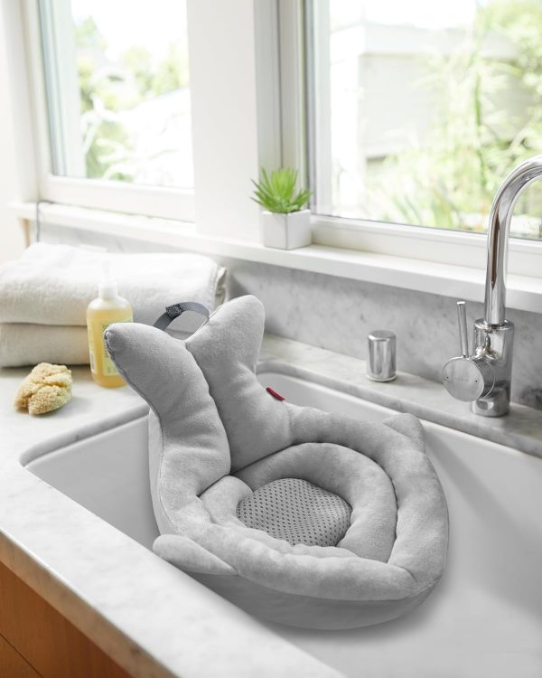 Elm mart Skip Hop Soft Sink Baby Bath Tub, Moby, Grey