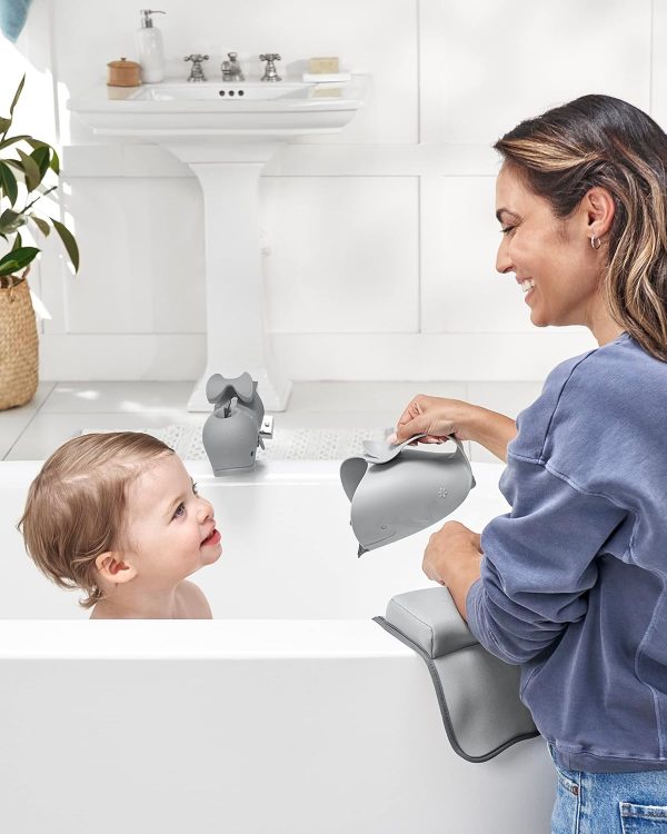 Elm mart Skip Hop Baby Bath Rinse Cup, Moby Tear-free Waterfall Rinser, Grey