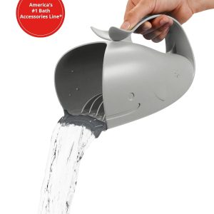 Elm mart Skip Hop Baby Bath Rinse Cup, Moby Tear-free Waterfall Rinser, Grey