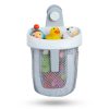 Elm Mart Munchkin® Super Scoop™ Hanging Bath Toy Storage with Quick Drying Mesh, Grey