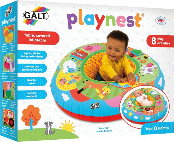 Elm mart Galt Toys, Playnest - Farm, Baby Activity Center & Floor Seat, Ages 0 Months Plus