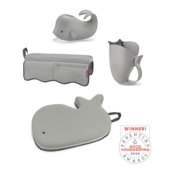 Elm mart Skip Hop Moby Baby Bath Essential Set, Grey