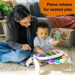 Elm mart Baby Einstein 4-in-1 Kickin' Tunes Music and Language Play Gym and Piano Tummy Time Activity Mat