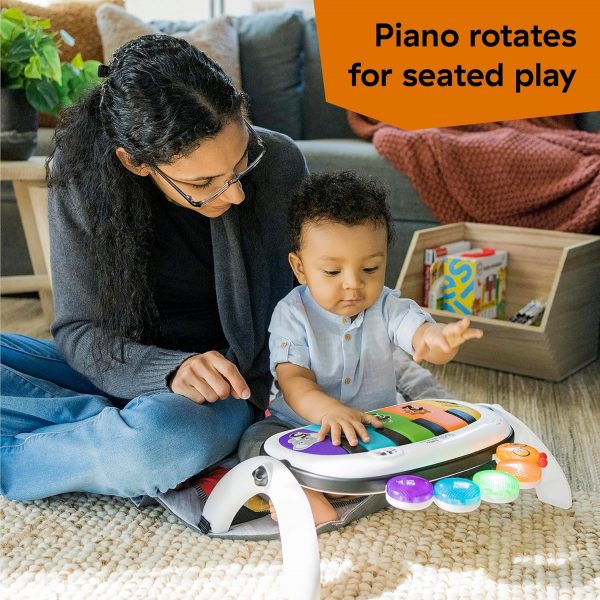 Elm mart Baby Einstein 4-in-1 Kickin' Tunes Music and Language Play Gym and Piano Tummy Time Activity Mat