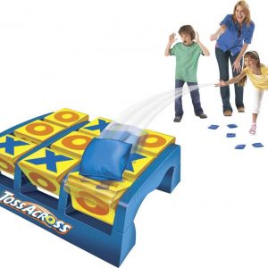 Elm mart Mattel Games Toss Across Kids Outdoor Game, Bean Bag Toss for Camping and Family Night, Get Three-in-a-Row for 2-4 Players