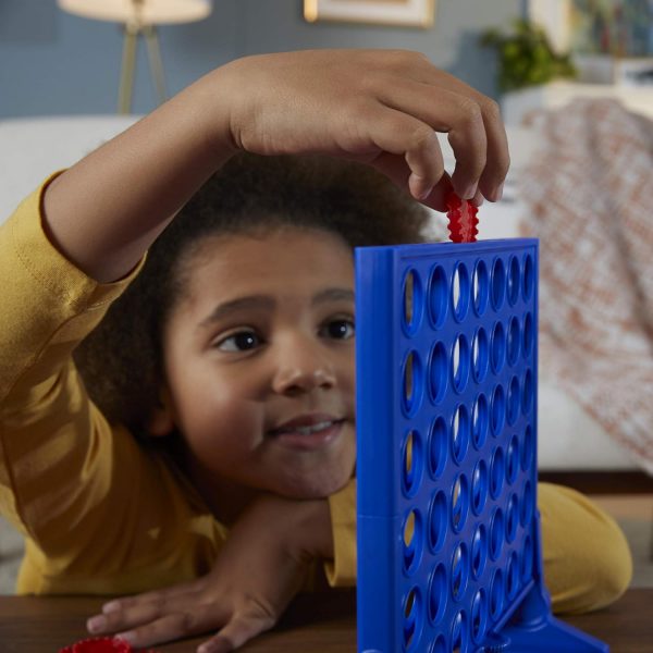 Elm Mart Hasbro Gaming Connect 4 Classic Grid,4 in a Row Game,Strategy Board Games for Kids,2 Player .for Family and Kids,Ages 6 and Up