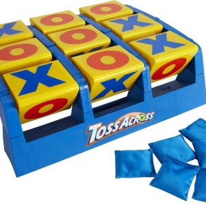 Elm mart Mattel Games Toss Across Kids Outdoor Game, Bean Bag Toss for Camping and Family Night, Get Three-in-a-Row for 2-4 Players