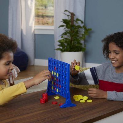 Elm Mart Hasbro Gaming Connect 4 Classic Grid,4 in a Row Game,Strategy Board Games for Kids,2 Player .for Family and Kids,Ages 6 and Up