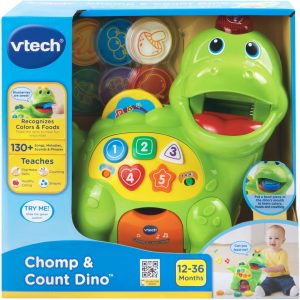 Elm Mart VTech Chomp and Count Dino, Green