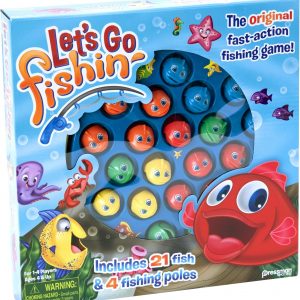 Elmmart Let's Go Fishin' Game by Pressman - The Original Fast-Action Fishing Game!, 1-4 players