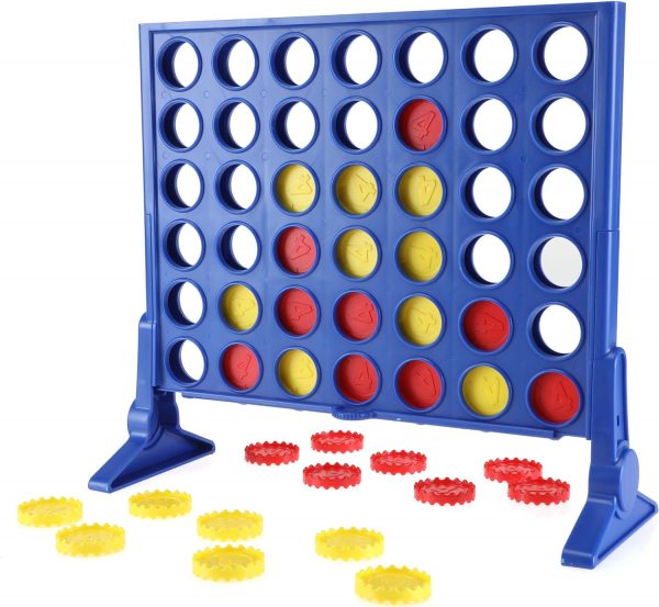 Elm Mart Hasbro Gaming Connect 4 Classic Grid,4 in a Row Game,Strategy Board Games for Kids,2 Player .for Family and Kids,Ages 6 and Up