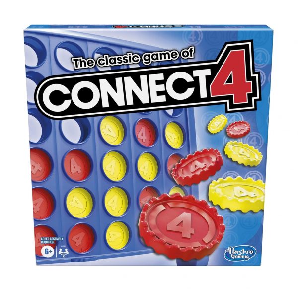 Elm Mart Hasbro Gaming Connect 4 Classic Grid,4 in a Row Game,Strategy Board Games for Kids,2 Player .for Family and Kids,Ages 6 and Up