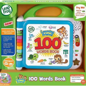 Elm Mart LeapFrog Learning Friends 100 Words Book, Green