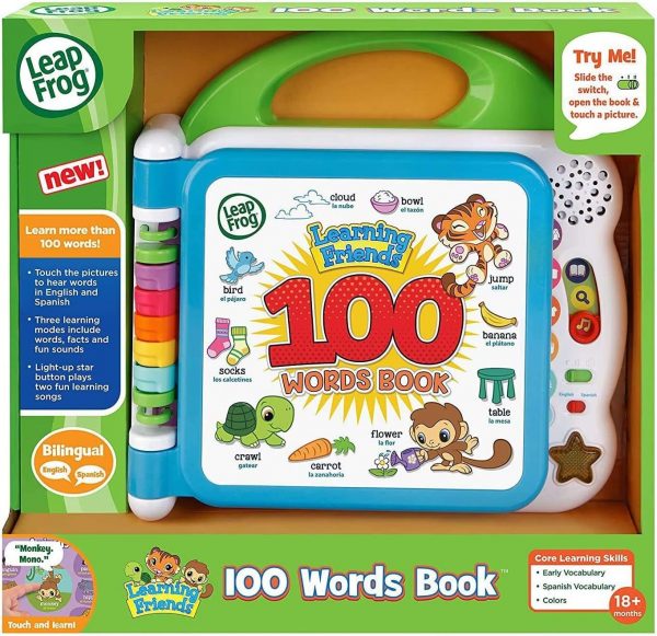 Elm Mart LeapFrog Learning Friends 100 Words Book, Green