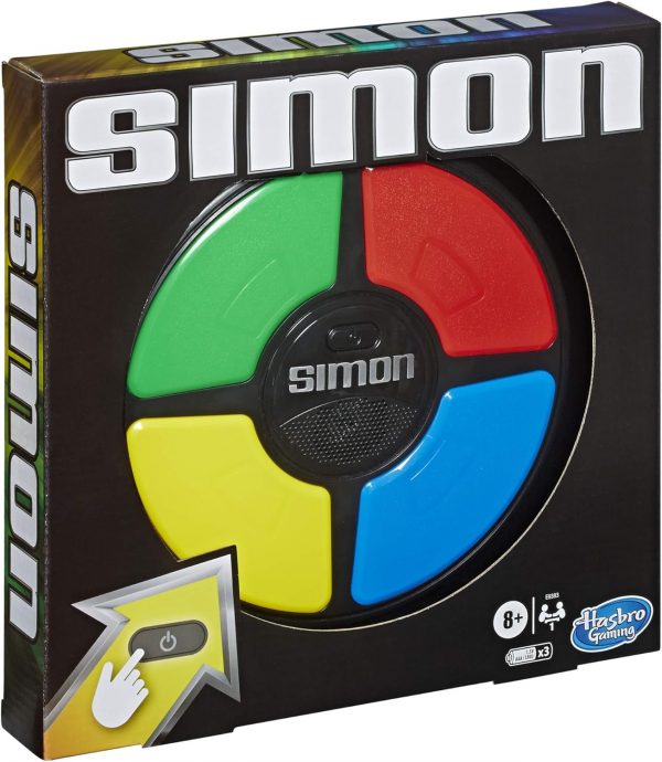 Elm Mart Hasbro Gaming Simon Handheld Electronic Memory Game With Lights and Sounds for Kids Ages 8 and Up