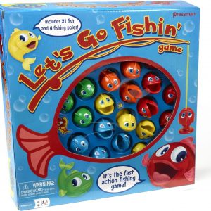 Elmmart Let's Go Fishin' Game by Pressman - The Original Fast-Action Fishing Game!, 1-4 players