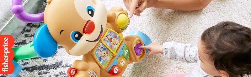 Elm Mart Fisher-Price Baby Toy Laugh & Learn Smart Stages Learn with Puppy Walker with Music Lights & Activities for Infants Ages 6+ Months