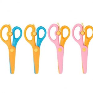 4pcs Plastic Safety Scissors, Toddler Safety Scissors Kids Plastic Scissors Toddler Scissors for Children Art Supplies