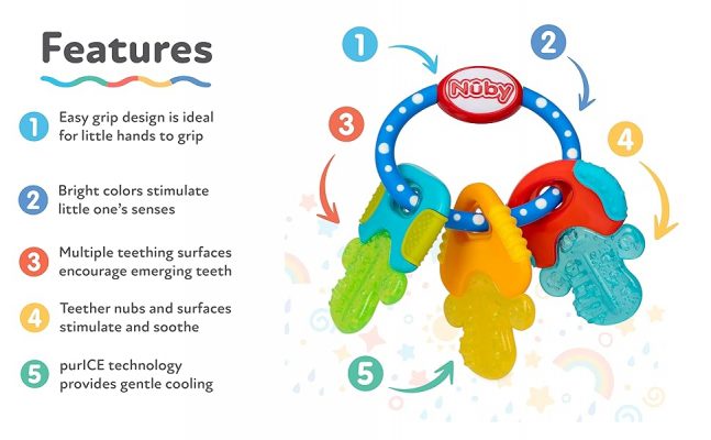 Elm Mart Nuby Ice Gel Teether Keys