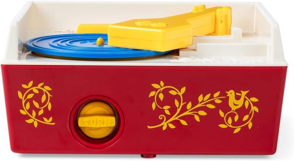 Elm Mart Fisher Price Classics - Record Player - Retro, Tactile Interactive Retro Toy for Kids, Girls, Boys, Toddlers, Baby, Preeschooler, Unisex 18 Months +