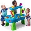 Elm Mart Step2 Rain Showers Splash Pond Toddler Water Table, Kids Water and Sand Activity Sensory Playset, Summer Outdoor Toys, 13 Piece Toy Accessories, For Toddles 1.5+ Years Old