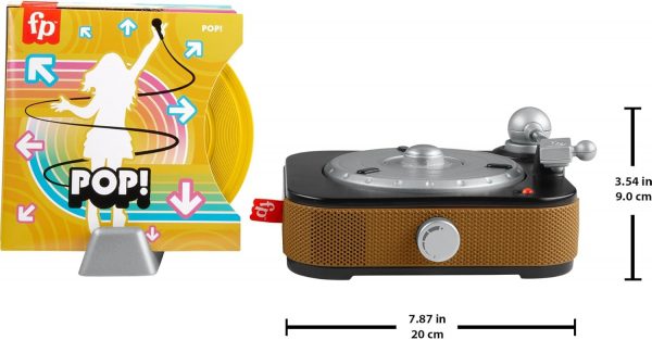 Elm mart Fisher-Price Musical Toy, Rockin’ Record Player for Preschool Pretend Play for Kids Ages 3+ Year