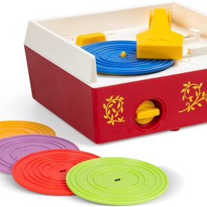 Elm Mart Fisher Price Classics - Record Player - Retro, Tactile Interactive Retro Toy for Kids, Girls, Boys, Toddlers, Baby, Preeschooler, Unisex 18 Months +