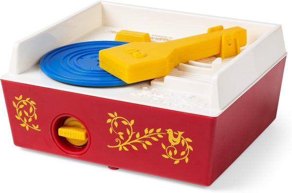 Elm Mart Fisher Price Classics - Record Player - Retro, Tactile Interactive Retro Toy for Kids, Girls, Boys, Toddlers, Baby, Preeschooler, Unisex 18 Months +