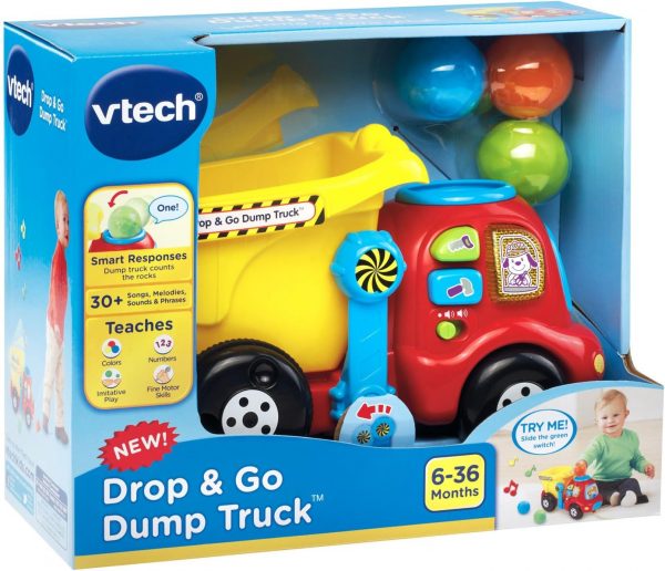 Elm mart VTech Drop and Go Dump Truck, Yellow