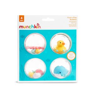 Elm mart Munchkin® Float & Play Bubbles™ Baby and Toddler Bath Toy, 4 Count