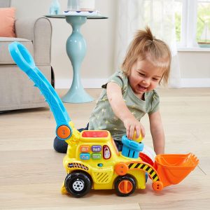 Elm Mart VTech Pop-a-Balls Push & Pop Bulldozer, Yellow