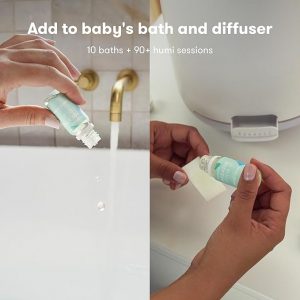 Elm Mart Frida Baby Breathefrida Vapor Bath Drops, Baby Congestion Relief with Eucalyptus Essential Oil for Humidifier, Aromatherapy Oil Help Baby Breathe Easy