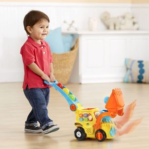 Elm Mart VTech Pop-a-Balls Push & Pop Bulldozer, Yellow