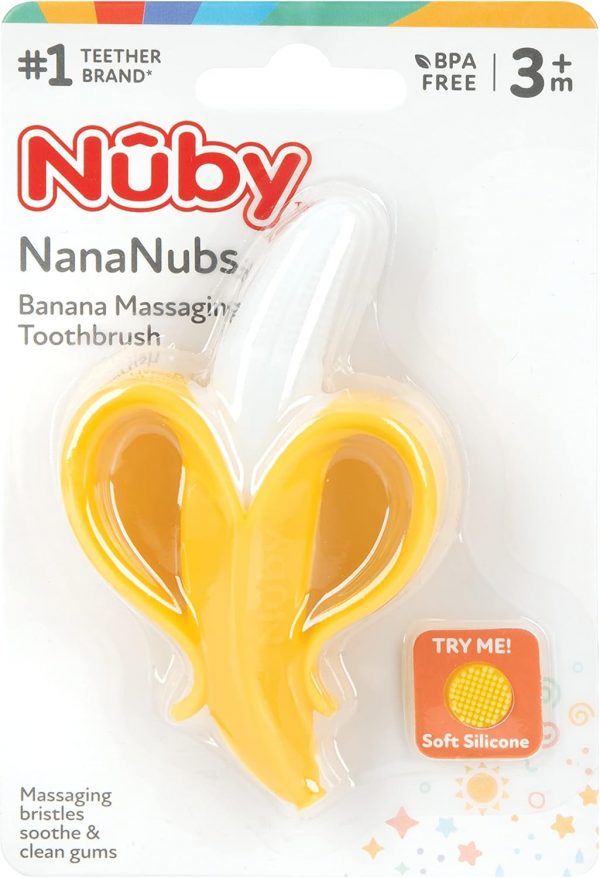 Elm Mart Nuby Nananubs Banana Massaging Teether