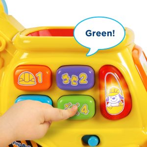 Elm Mart VTech Pop-a-Balls Push & Pop Bulldozer, Yellow