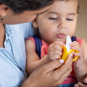 Elm Mart Nuby Nananubs Banana Massaging Teether