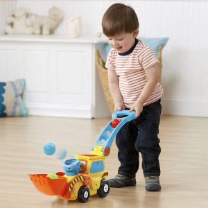 Elm Mart VTech Pop-a-Balls Push & Pop Bulldozer, Yellow