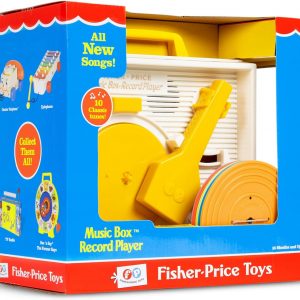 Elm Mart Fisher Price Classics - Record Player - Retro, Tactile Interactive Retro Toy for Kids, Girls, Boys, Toddlers, Baby, Preeschooler, Unisex 18 Months +