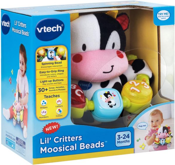 Elm Mart VTech Baby Lil' Critters Musical Beads, Black/White