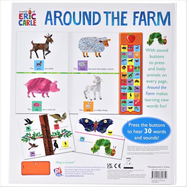 Elm Mart World of Eric Carle, Around the Farm 30-Button Animal Sound Book